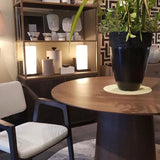 Strata Round Walnut Dining Table 120cm by Eccotrading Design London - Maison Rêves UK