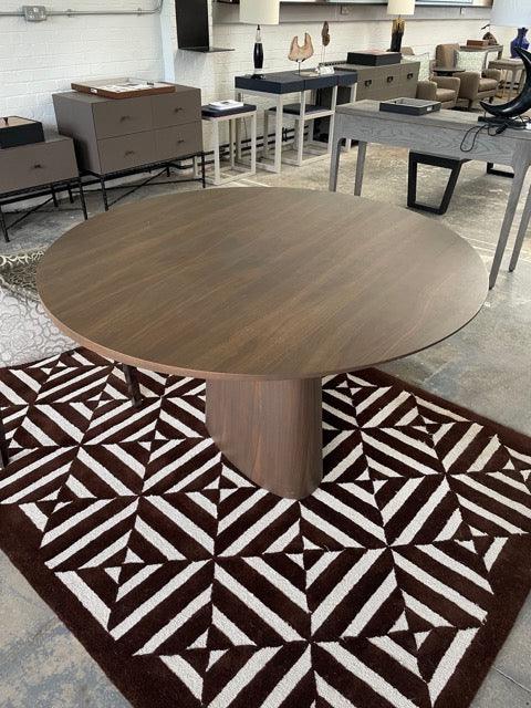 Strata Round Walnut Dining Table 120cm by Eccotrading Design London - Maison Rêves UK