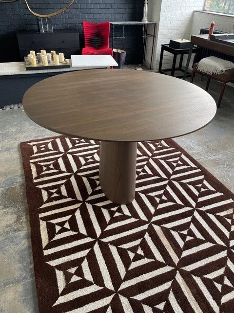 Strata Round Walnut Dining Table 120cm by Eccotrading Design London - Maison Rêves UK