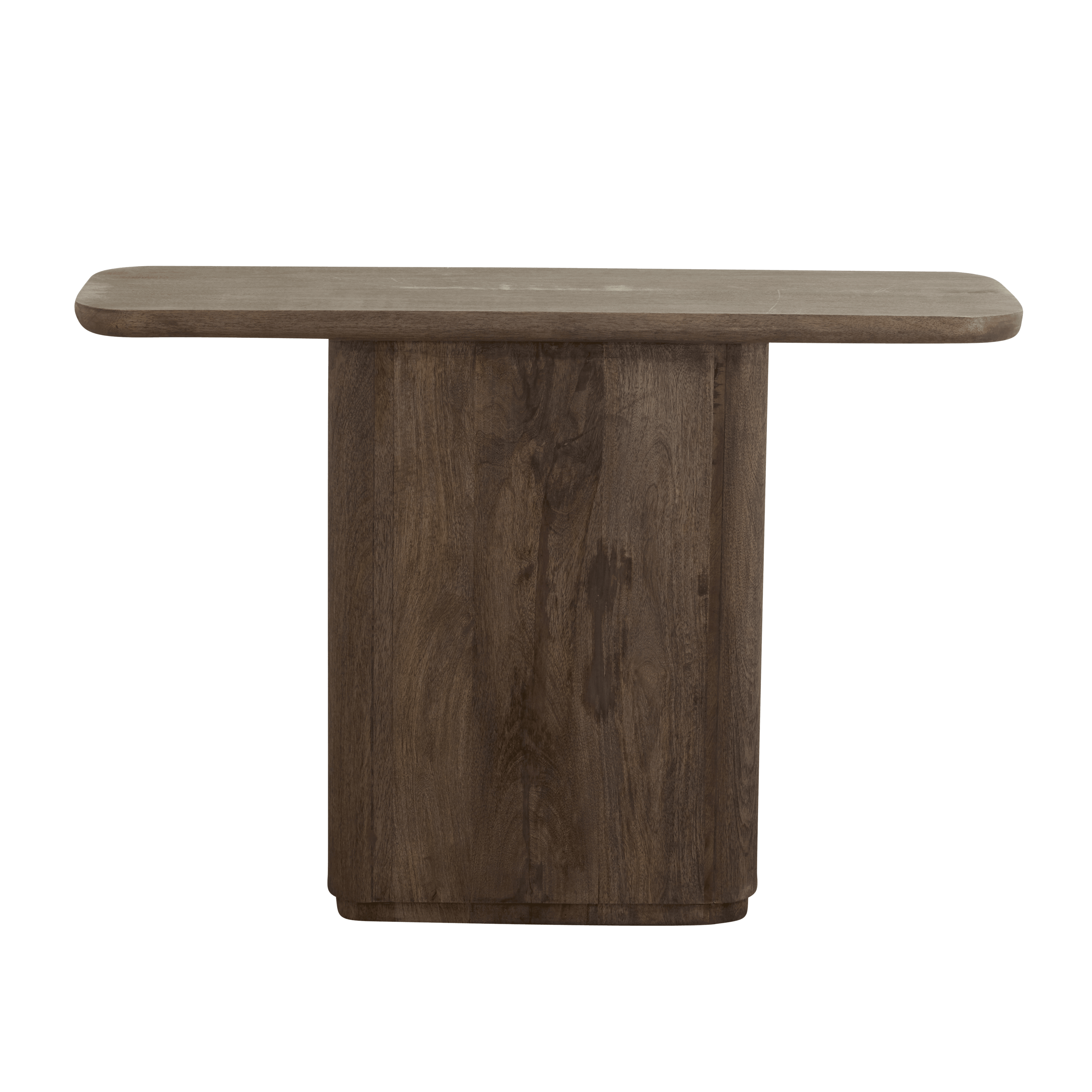 Toke Stained Brown Mango Wood Console Table by Nordal - Maison Rêves UK