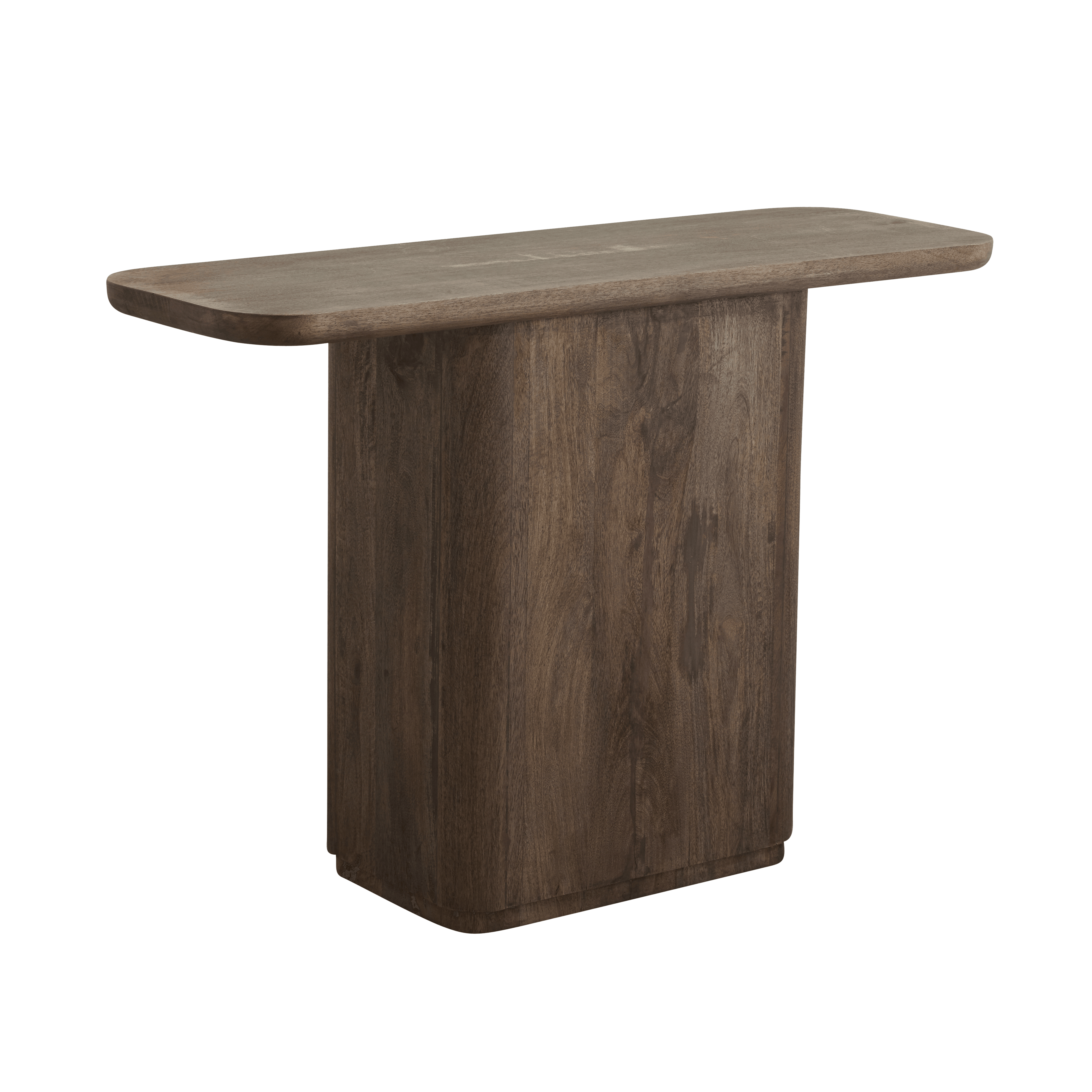 Toke Stained Brown Mango Wood Console Table by Nordal - Maison Rêves UK