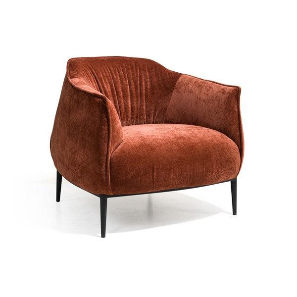 Tyrone Lounge Chair - Rust - Maison Rêves UK