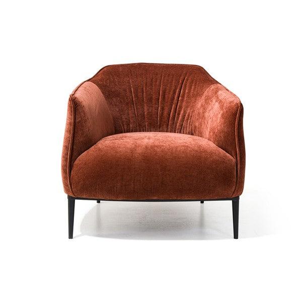 Tyrone Lounge Chair - Rust - Maison Rêves UK