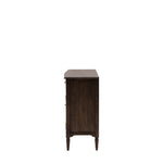 Verdanta 2 Door/1 Drawer Dark Mindi Wood Sideboard - Maison Rêves UK