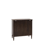 Verdanta 2 Door/1 Drawer Dark Mindi Wood Sideboard - Maison Rêves UK