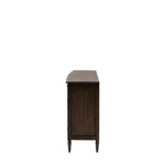 Verdanta 3 Door/3 Drawer Dark Mindi Wood Sideboard - Maison Rêves UK