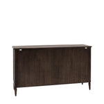 Verdanta 3 Door/3 Drawer Dark Mindi Wood Sideboard - Maison Rêves UK