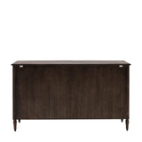 Verdanta 3 Door/3 Drawer Dark Mindi Wood Sideboard - Maison Rêves UK
