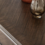 Verdanta 3 Door/3 Drawer Dark Mindi Wood Sideboard - Maison Rêves UK