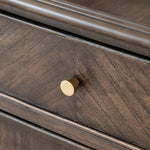 Verdanta 3 Door/3 Drawer Dark Mindi Wood Sideboard - Maison Rêves UK