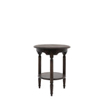 Verdanta Dark Mindi Wood Side Table - Maison Rêves UK