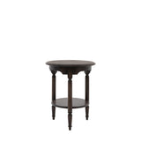 Verdanta Dark Mindi Wood Side Table - Maison Rêves UK