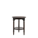 Verdanta Dark Mindi Wood Side Table - Maison Rêves UK