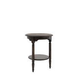 Verdanta Dark Mindi Wood Side Table - Maison Rêves UK