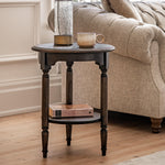 Verdanta Dark Mindi Wood Side Table - Maison Rêves UK
