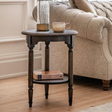 Verdanta Dark Mindi Wood Side Table - Maison Rêves UK