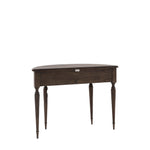 Verdanta Demi Lune Dark Mindi Wood Console Table - Maison Rêves UK