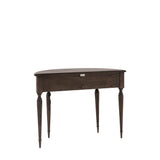 Verdanta Demi Lune Dark Mindi Wood Console Table - Maison Rêves UK