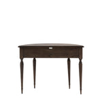 Verdanta Demi Lune Dark Mindi Wood Console Table - Maison Rêves UK