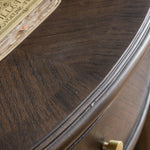 Verdanta Demi Lune Dark Mindi Wood Console Table - Maison Rêves UK