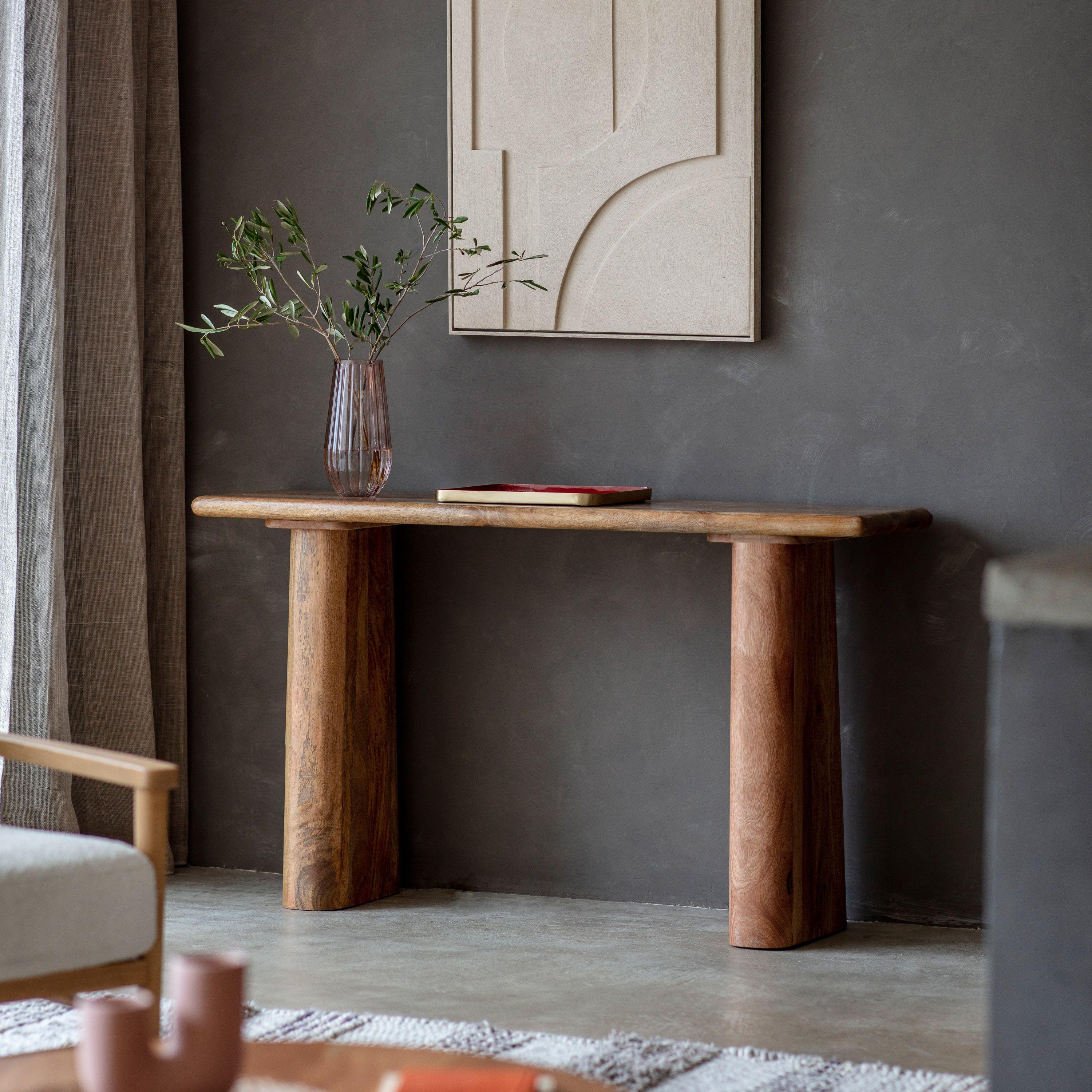 Veronica Mango Wood Console Table - Maison Rêves UK