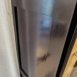 Viva Mahogany Wood Cabinet with 2 Glass Doors in Black by Nordal - Maison Rêves UK