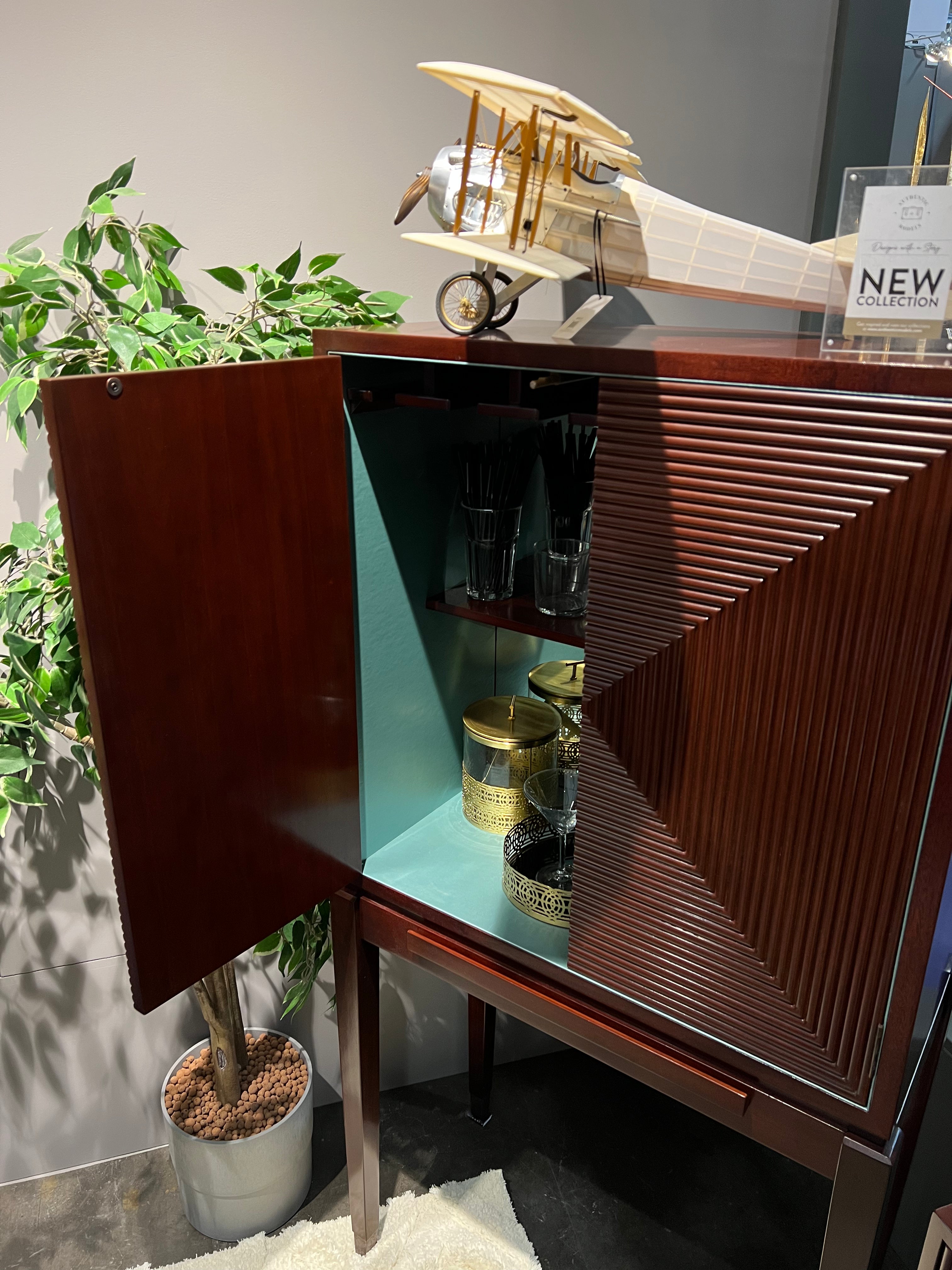 Wooden Art Deco Liqour Cabinet by Authentic Models - Maison Rêves UK