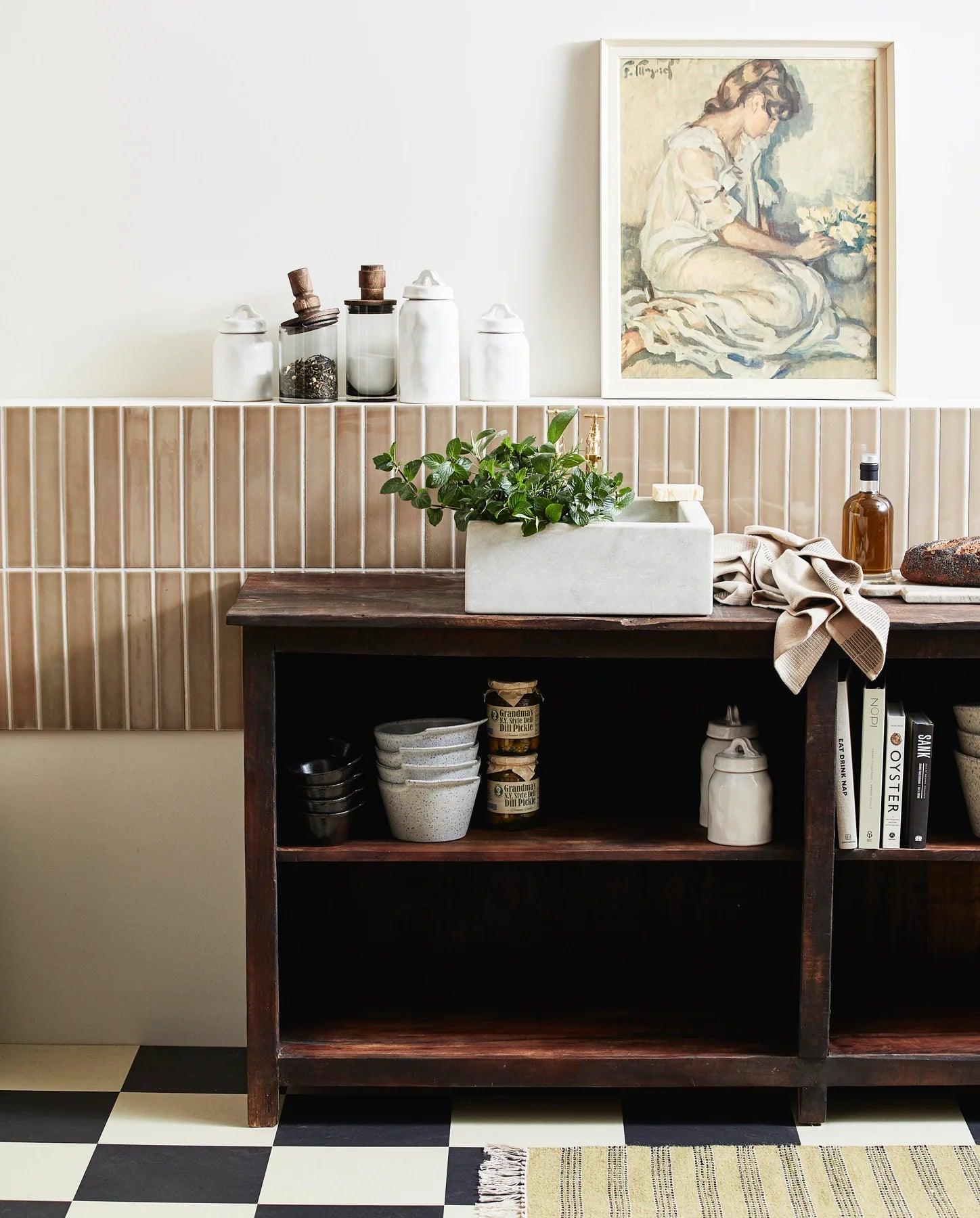 Woodie Recycled Wood Display Cabinet/Table by Nordal - Maison Rêves UK